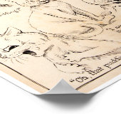 さまざまな猫の表情、ルイ・ワーイン ポスター (角)