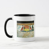 さまざまな神性の葬儀のベッドのミイラ マグカップ (左)