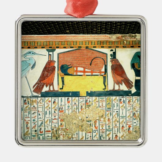 さまざまな神性の葬儀のベッドのミイラ メタルオーナメント (正面)