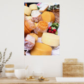 さまざまな種類のチーズ ポスター (キッチン)