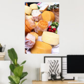 さまざまな種類のチーズ ポスター (ホームオフィス)