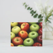 さまざまな種類のリンゴ ポストカード (スタンド正面)