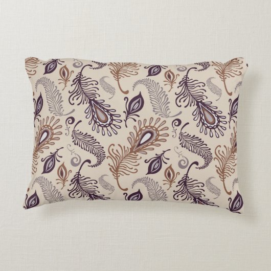 さまざまな羽パターン アクセントクッション (裏面)