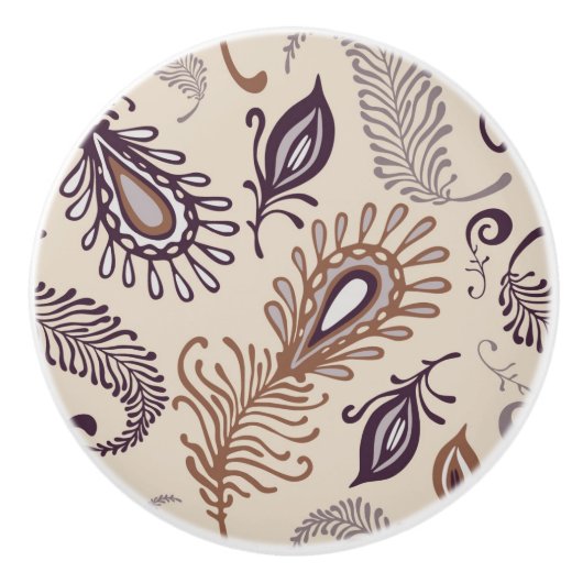 さまざまな羽パターン セラミックノブ (正面)