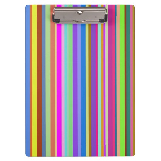 さまざまな色のクリップボードのストライプ クリップボード (正面)