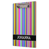 さまざまな色のストライプ + 名前をカスタムするのクリップボード クリップボード (左)