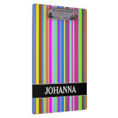 さまざまな色のストライプ + 名前をカスタムするのクリップボード クリップボード (右)