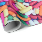 さまざまな色のデコールの写真を閉じる ラッピングペーパー (ロールコーナー)