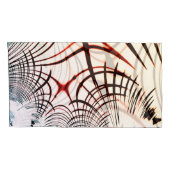 さまざまな色の線を交差させ、背景を明らかにする 枕カバー (裏面-右)