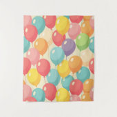 さまざまな色のParty風船 タペストリー (正面)