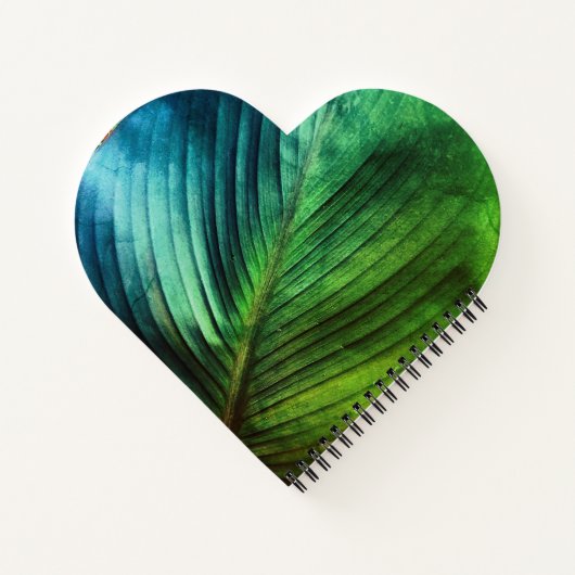 さまざまな色合いの緑 ノートブック (裏面)