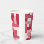 さまざまな色合いの赤い抽象芸術 紙コップ (右)