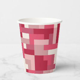 さまざまな色合いの赤い抽象芸術 紙コップ