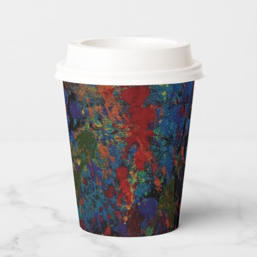 さまざまな色 紙コップ (裏面)