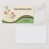 さまざまな花の名刺 名刺 (正面/裏面)