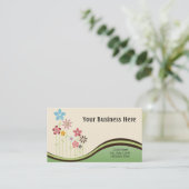 さまざまな花の名刺 名刺 (スタンド正面)