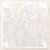 さまざまな花 ガラスコースター (裏面)