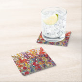 さまざまな花 スクエアペーパーコースター (インサイチュ)