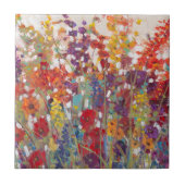 さまざまな花 タイル (正面)