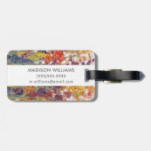 さまざまな花 ラゲッジタグ (裏面横)