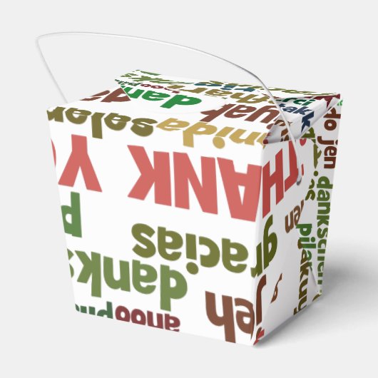 さまざまな言語でお礼を言う複数の方法 フェイバーボックス (裏面サイド)