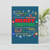 さまざまな言語でのクリスマスメッセージ 招待状 (スタンド正面)