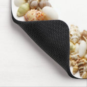 さまざまな貝殻の型枠ハート形状 マウスパッド (コーナー)