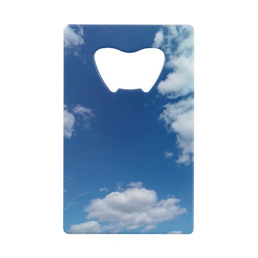 さまざまな雲 クレジットカード栓抜き (正面)