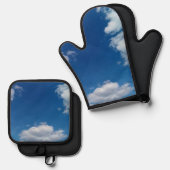 さまざまな雲 鍋つかみ&鍋敷きセット (正面/裏面)