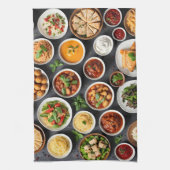 さまざまな食品 キッチンタオル (縦)