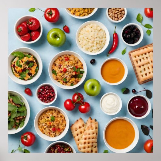 さまざまな食品 ポスター (正面)