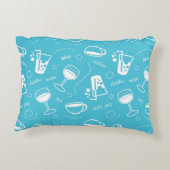 さまざまな飲み物 アクセントクッション (裏面)