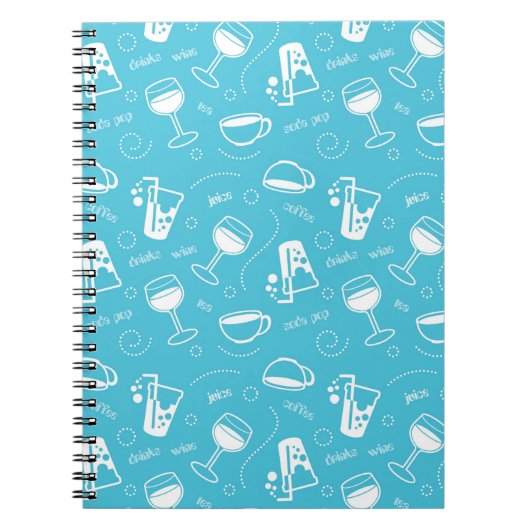 さまざまな飲み物 ノートブック (正面)