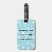 さまざまな飲み物 ラゲッジタグ (裏面縦)