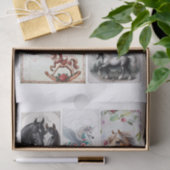 さまざまな馬をテーマにしたエフェメラの房状カット 薄葉紙 (ギフト)