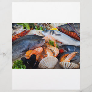 さまざまな魚介類 チラシ