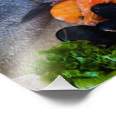 さまざまな魚介類 フォトプリント            (角)