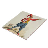 「さまざまなNat.のコスチュームからのトルコの兵士、 タイル (側面)