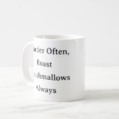 さまよいマグ – かわいいキャンプファイヤーマシュマロの贈り物 コーヒーマグカップ (正面左)