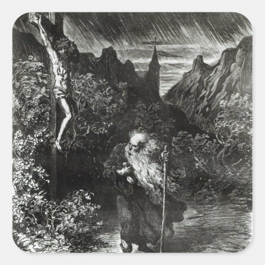 さまよいユダヤ人 スクエアシール (正面)