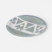 さまよい三角形のパターン ペーパープレート (アングル)