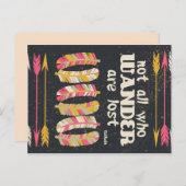 さまよい人がハガキではない失った ポストカード (正面/裏面)