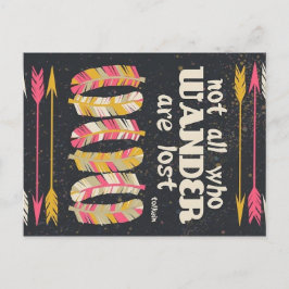 さまよい人がハガキではない失った ポストカード