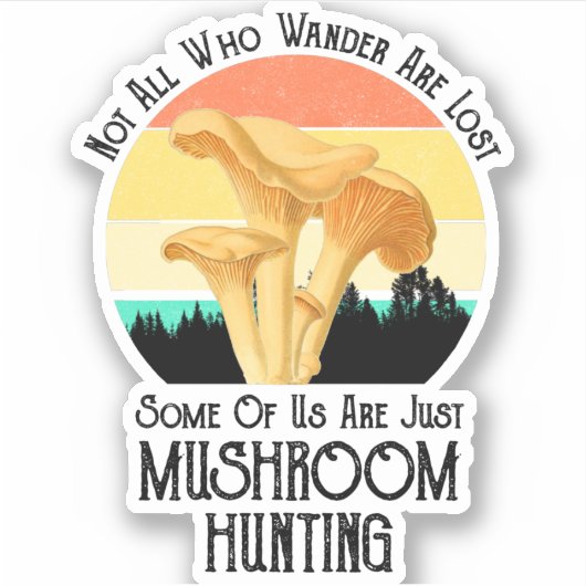 さまよい人はみなキノコの失った狩りではない シール (正面)