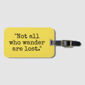 さまよい人はみなトラベル失ったラゲッジタグではない ラゲッジタグ (正面横)