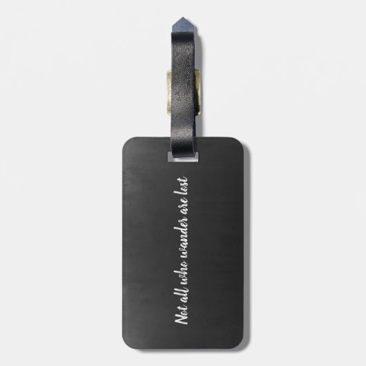 さまよい人はみな引用文ではない失った |荷物タグ ラゲッジタグ (裏面縦)