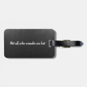 さまよい人はみな引用文ではない失った |荷物タグ ラゲッジタグ (裏面横)