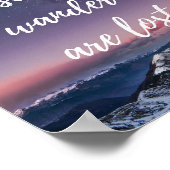 さまよい人はみな旅行失った引用文だ ポスター (角)