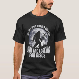 さまよい人は全て失ったディスクゴルフBigfoot Funn Tシャツ