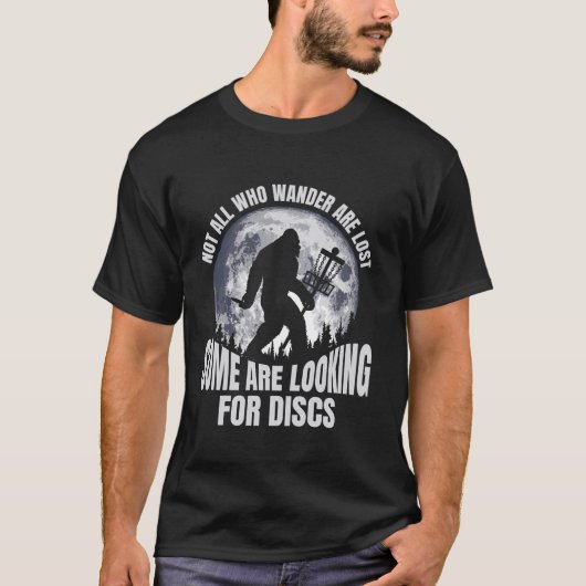 さまよい人は全て失ったディスクゴルフBigfoot Funn Tシャツ (正面)